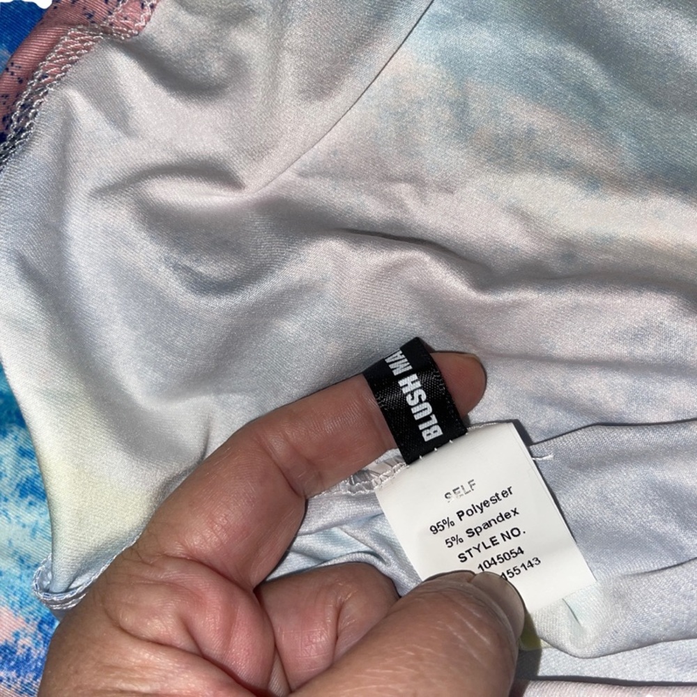 Blush mark tube dress multi pastel size m - Picture 2 of 4